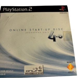 Play Station 2 Online Start up disc Broadband 4.0 Sony Open CD
